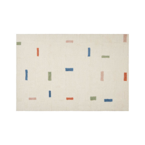 Sage & Wild Brick Washable Wool Area Rug