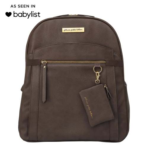 2-in-1 Provisions Breast Pump & Diaper Bag Backpack in Saddle