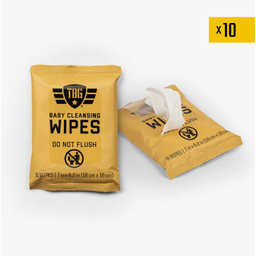 TBG Cleansing Wipes - 10 Pack (80 Wipes) – Tactical Baby Gear