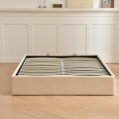 Ebern Designs Braud Upholstered Hydraulic Lift Up Storage Bed Without Headboard & Reviews | Wayfair