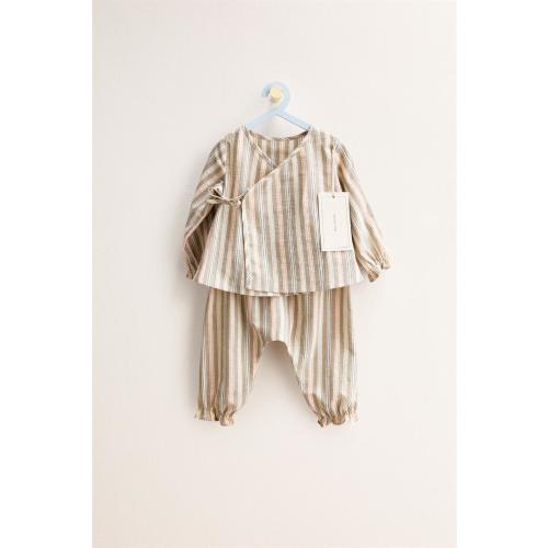 ZARA TIMELESS - STRIPED SET - taupe brown | ZARA United States