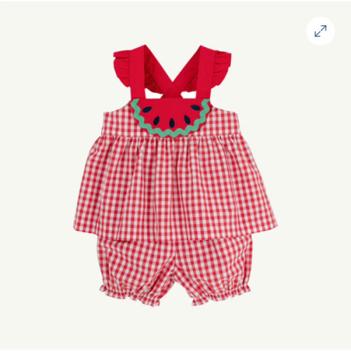 Nancy's Novelty Set - Richmond Red Gingham with Watermelon