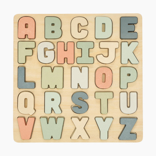 Pearhead Wooden Alphabet Puzzle Board