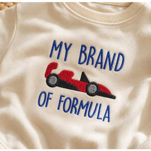 Funny Baby Romper – My Brand of Formula – Formula 1 Baby Outfit – Racing Pun Baby Bodysuit