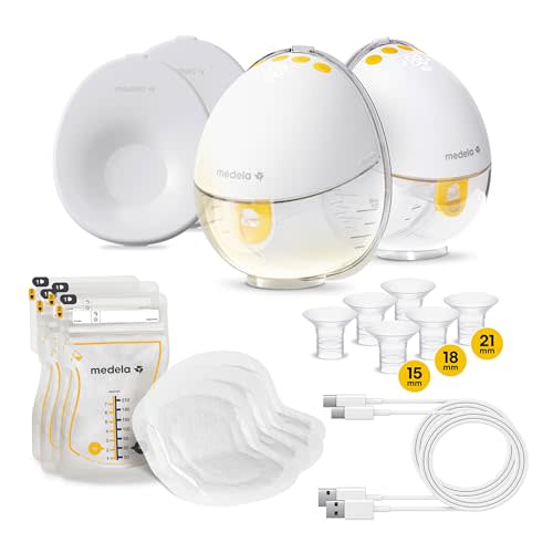 Medela Motion InBra Wearable Breast Pump, Portable Hands-Free Wireless Electric Pump, Highly efficient, Lightweight, Custom fit with Inserts, Rechargeable Battery, Discreet, Quiet, Only 3 Parts