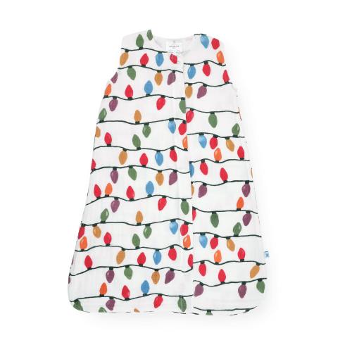 Cotton Muslin Sleep Bag - Christmas Bulbs