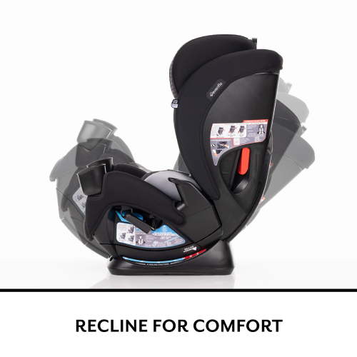 Evenflo All4Stages Slim 4-in-1 Convertible Car Seat Tybee Black Space-Saving Safety