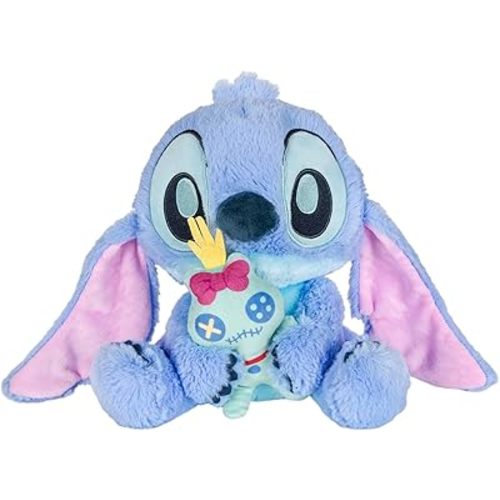 Kids Preferred Disney Baby Stitch with Scrump Key Wind Musical - Soft Material, Plays You are My Sunshine, Swaying Head, Ages 0 Months and Up, 9 in