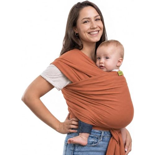 Boba Baby Wrap Carrier - Stretch Organic Cotton Newborn Sling, Fox