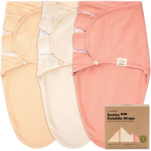 3pk Soothe Wren Swaddle Sleep Sacks - Salmon