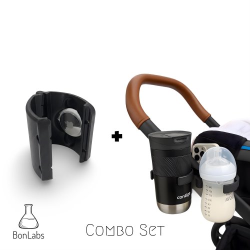 Nuna MIXX Next Cup Holder, Stroller Organizer, Phone Holder, Stanley & Owala Compatible, Parent Console, Stroller Accessories, New York City