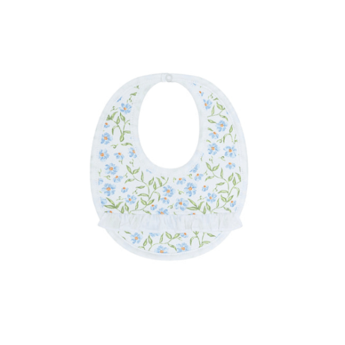 Blue Vines Print Bib