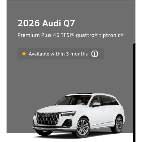 New 2026 Audi Q7 Premium Plus 45 TFSI® quattro® tiptronic® | Audi Gainesville | AH6E2LKG
