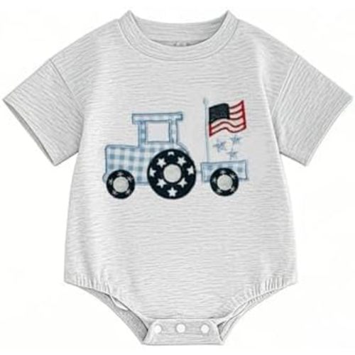4th Of July Baby Boy Girl Outfit Newborn Bubble Romper My First Fourth Of July Onesie Independence Day Clothes