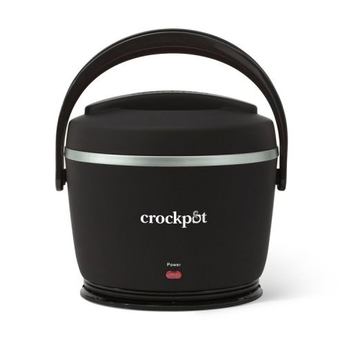 Crock-Pot 20oz Lunch Crock Food Warmer Black Licorice: Portable Slow Cooker with Locking Lid & Dishwasher-Safe Parts