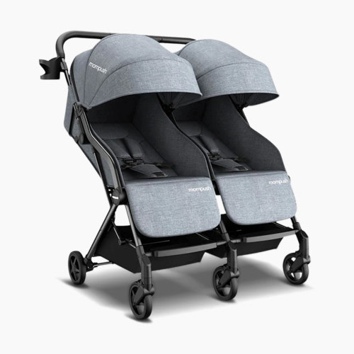 Mompush Lithe Double Stroller - Gray