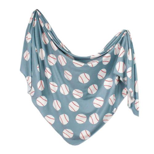 Knit Swaddle Blanket - Slugger