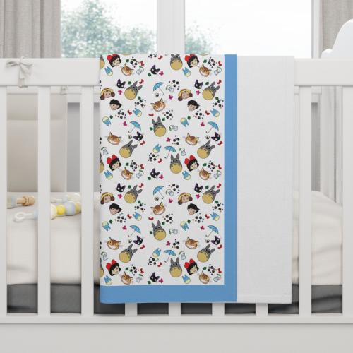 Studio Ghibli Soft Fleece Baby Blanket (Blue)