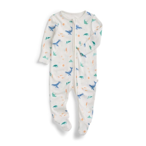 Print Two Way Zip Up Sleepsuit