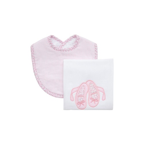 Pretty in Pink Basic Bib & Burp Boxed Set
