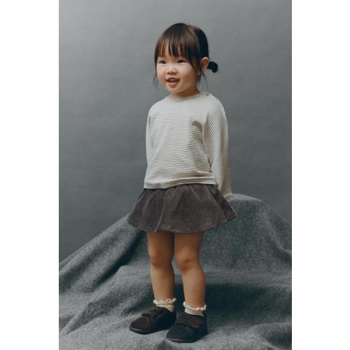 CORDUROY SKORT - Blue gray | ZARA United States