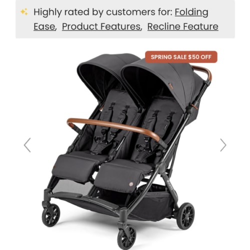 Bēbee Twin: Best Folding Double Stroller | Bombi Gear
