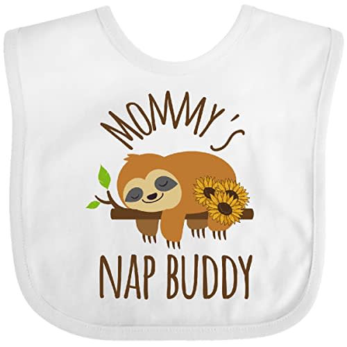 inktastic Mommys Nap Buddy Sloth Baby Bib