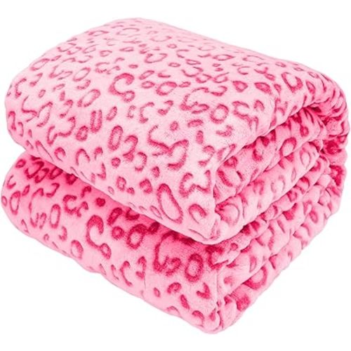 Warm Blanket Pink Soft Fleece Blankets Fuzzy Small Throw Blankets for Kids Girls Toddlers