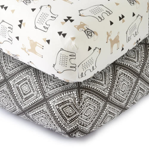 Bailey Fitted Crib Sheet Set of 2
