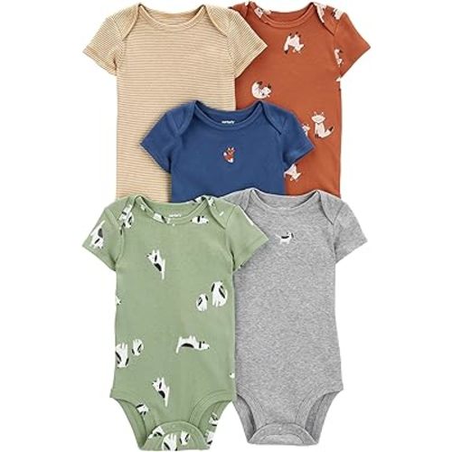 Carter's Baby Boys 5-Pack Original Short Sleeve Bodysuits