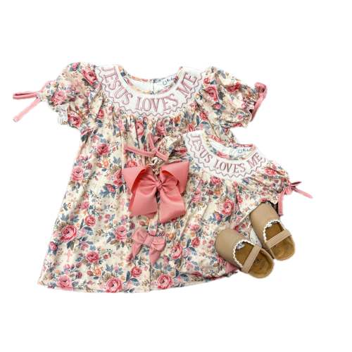Jesus Loves Me Vintage Floral