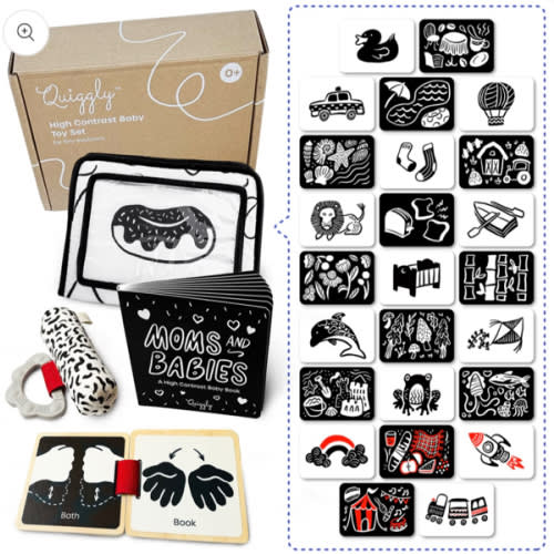 High Contrast Newborn Toy Set – Quiggly