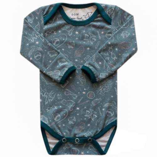 Long Sleeve Bodysuit Hogwarts - 3-6mos