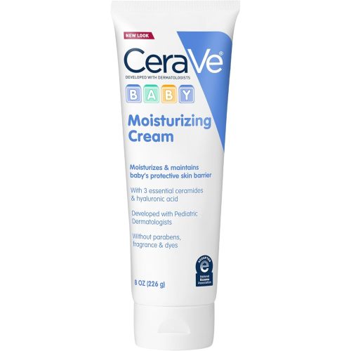 CeraVe Baby Cream, Gentle Moisturizing Cream with Ceramides, Fragrance, Paraben, Dye & Phthalates Free, Rich & Non-Greasy Feel, Gentle Baby Skin Care, 8 Ounce