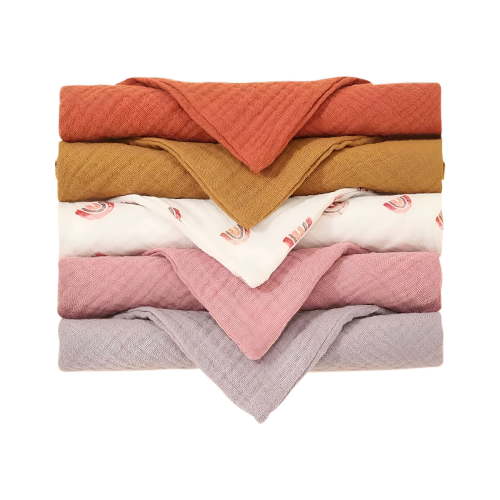 AUQ 5 Pack Baby Hooded Towels,100% Muslin Cotton Baby Bath Towel with Hood for Newborn,Infant,Toddler,Ultra Soft and Absorbent Baby Bath Towels