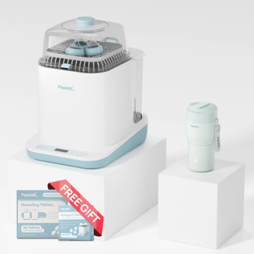 Papablic Baby Bottle Washer Sterilizer and Dryer All in One Bottle Cleaner & Portable Warmer Pro