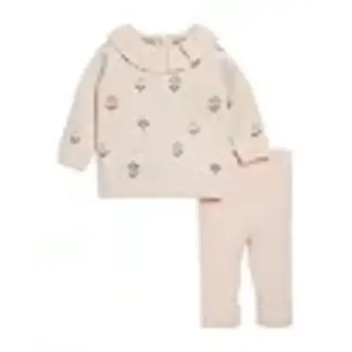 Bloomies Baby Girls' Intarsia Knit Top & Leggings Set - Baby