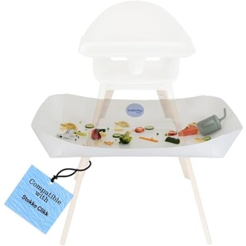 CATCHY - Food Catcher - Compatible with Stokke Clikk High Chair + 12 Other High Chairs - Highchair Sold Separately - Baby & Toddler Food & Mess Catcher - Under High Chair Accessory