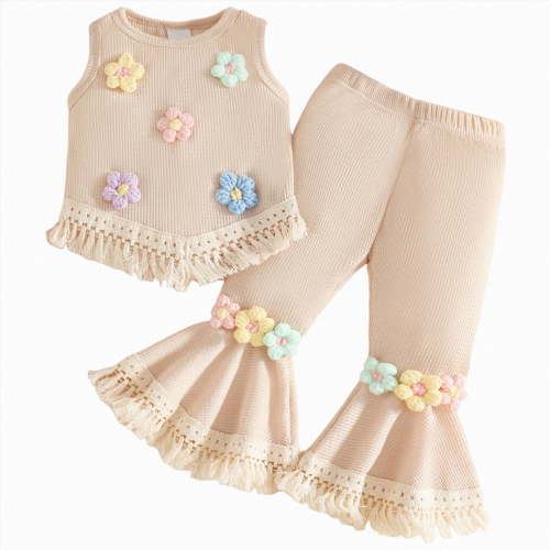 UAYOTSE Girl Clothes Set Summer Baby 0 6 12 18 24 Months 2T 3T Girl Clothes Shorts Set Floral Summer Outfits Cute Baby Clothes,Sizes 18-24 Months