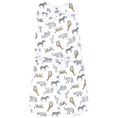 Hudson Baby Infant Girl Convertible Swaddle Sleep Sack, Modern Pink Safari, 0-3 Months