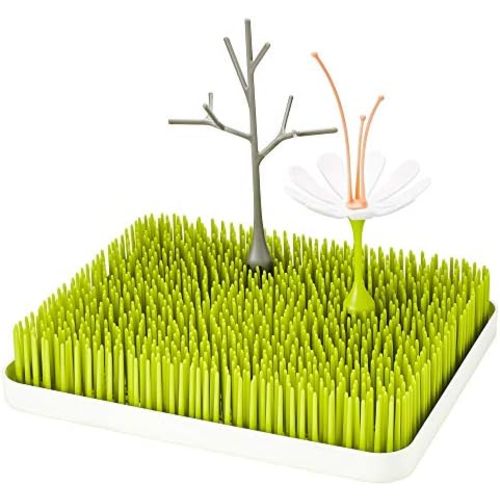 Boon Lawn Countertop Baby Bottle Drying Rack Bundle - Includes Lawn, Twig, and Stem Baby Accessories - Baby Bottle Organizer and Storage - Baby Bottle-Feeding Supplies - 3 Count