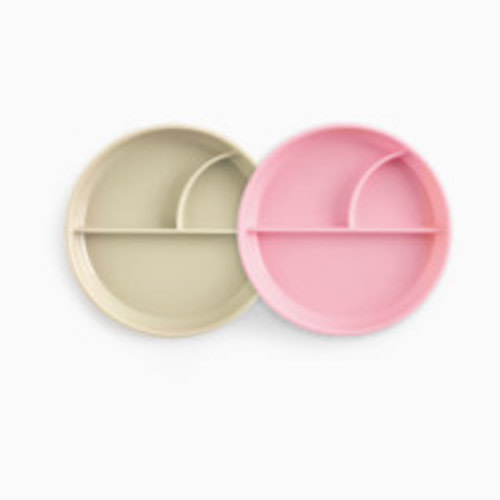 Sprucely Suction Plate (2 Pack) - Pink/Sand