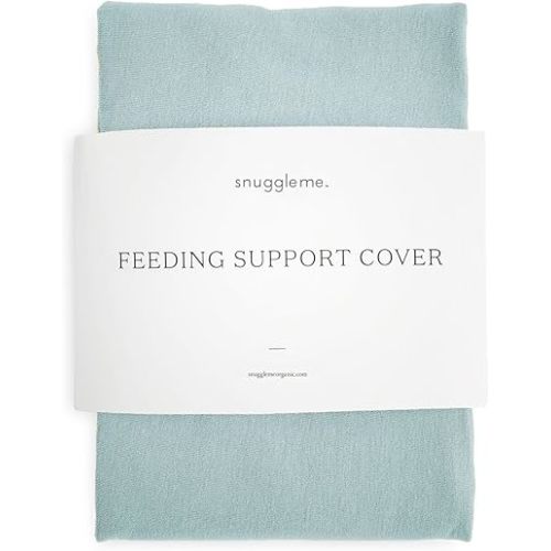 Snuggle Me Organic | Feeding Support Cover v2 | Nursing, Bottle Feeding and Bonding Support | Organic Cotton | Slate - Covers fit the new v2 Feeding Pillow