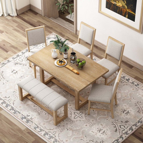 Gracie Oaks 6 - Person Dining Set & Reviews | Wayfair