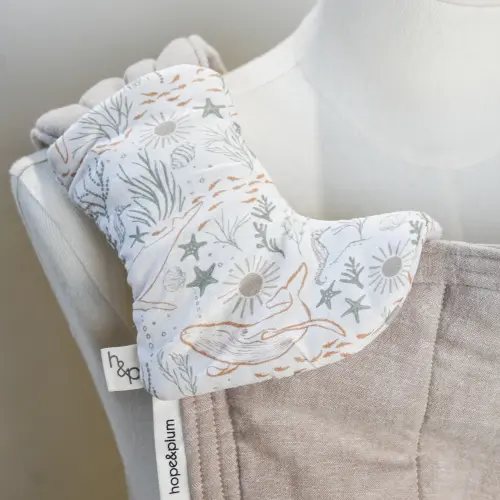 Lark Drool Pads | Baby Carrier Strap Protectors | hope&plum PRINT: COVE
