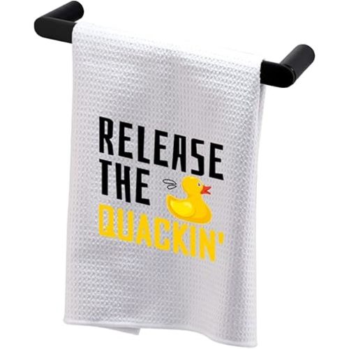 BDPWSS Duck Gifts - Kitchen Towel with Funny Duck Design (Release The Quackin' Fun)
