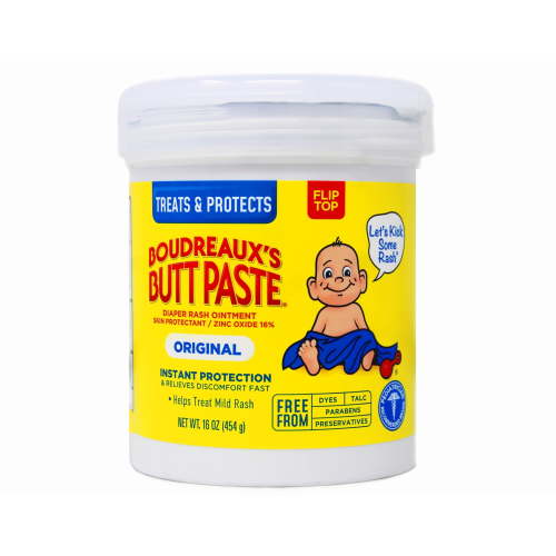 Boudreaux's Butt Paste Original Diaper Rash Cream, Ointment for Baby, 16 oz. (Pack of 1) C3