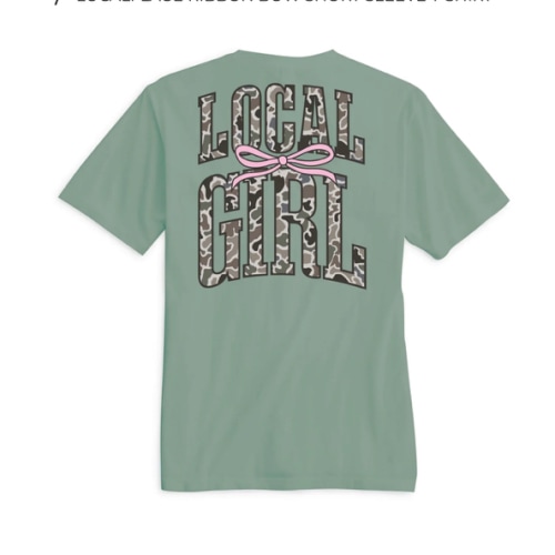 Local Girl Outfitters Localflage Ribbon Bow Short Sleeve T-Shirt | Palmetto Moon