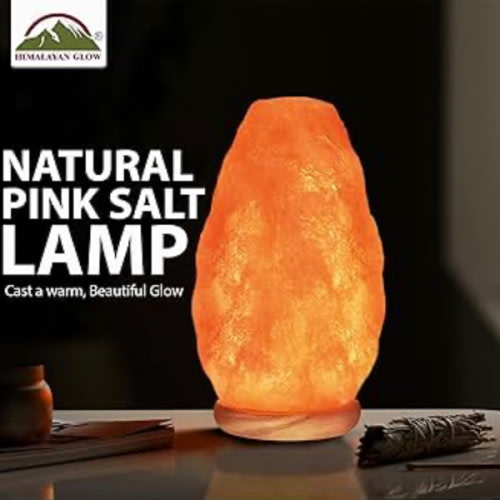 Himalayan Glow Salt Lamp with Touch Dimmer Switch 5-7 lbs