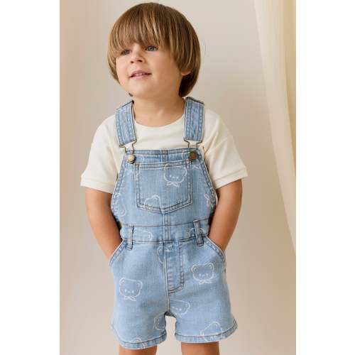 Fenix Short Overalls - Bowie Bear Denim